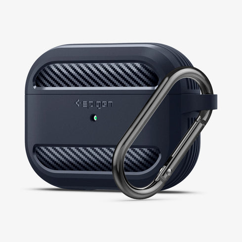 ACS05482 - Apple AirPods Pro 2 Case Rugged Armor in matte black showing the front